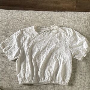 Wilfred White Crop Top